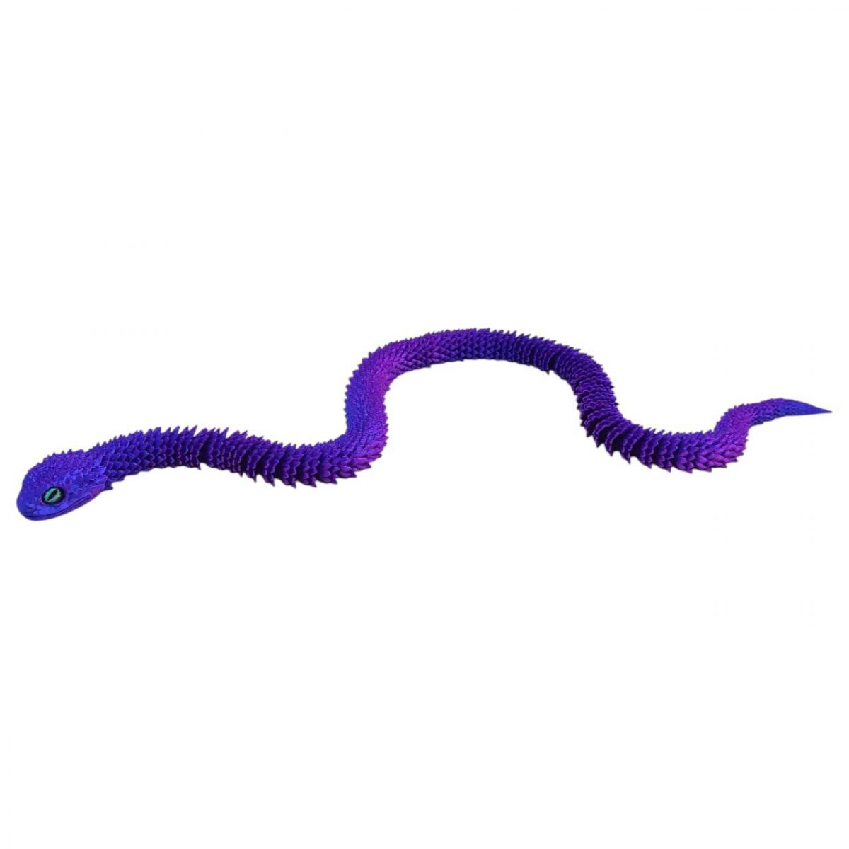Іграшка рухлива 3D Змія 60см (ФІОЛЕТОВА)  фото 1