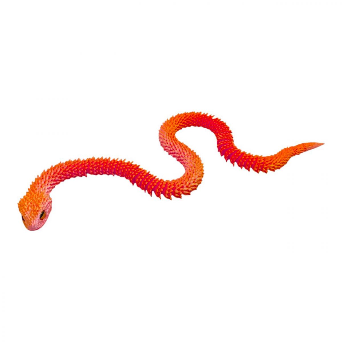 Іграшка рухлива 3D Змія 60см (ЧЕРВОНА)  фото 1