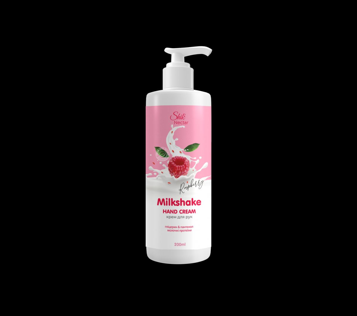 Shik Nectar Milk Shake крем д/рук 200мл з ароматом малини фото 1 Shik Nectar Milk Shake крем д/рук 200мл з ароматом малини фото 1