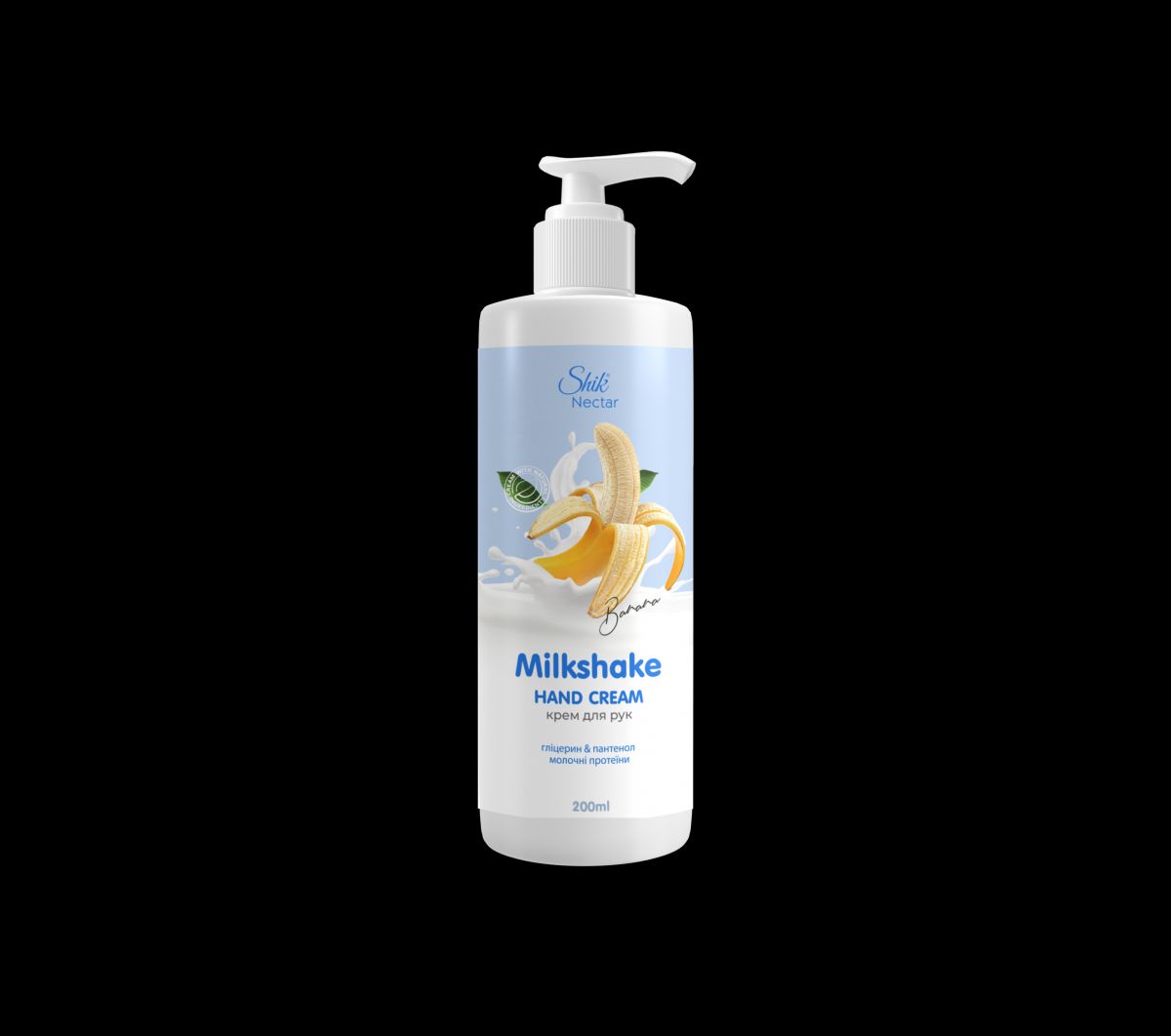 Shik Nectar Milk Shake крем д/рук 200мл з ароматом банану фото 1 Shik Nectar Milk Shake крем д/рук 200мл з ароматом банану фото 1