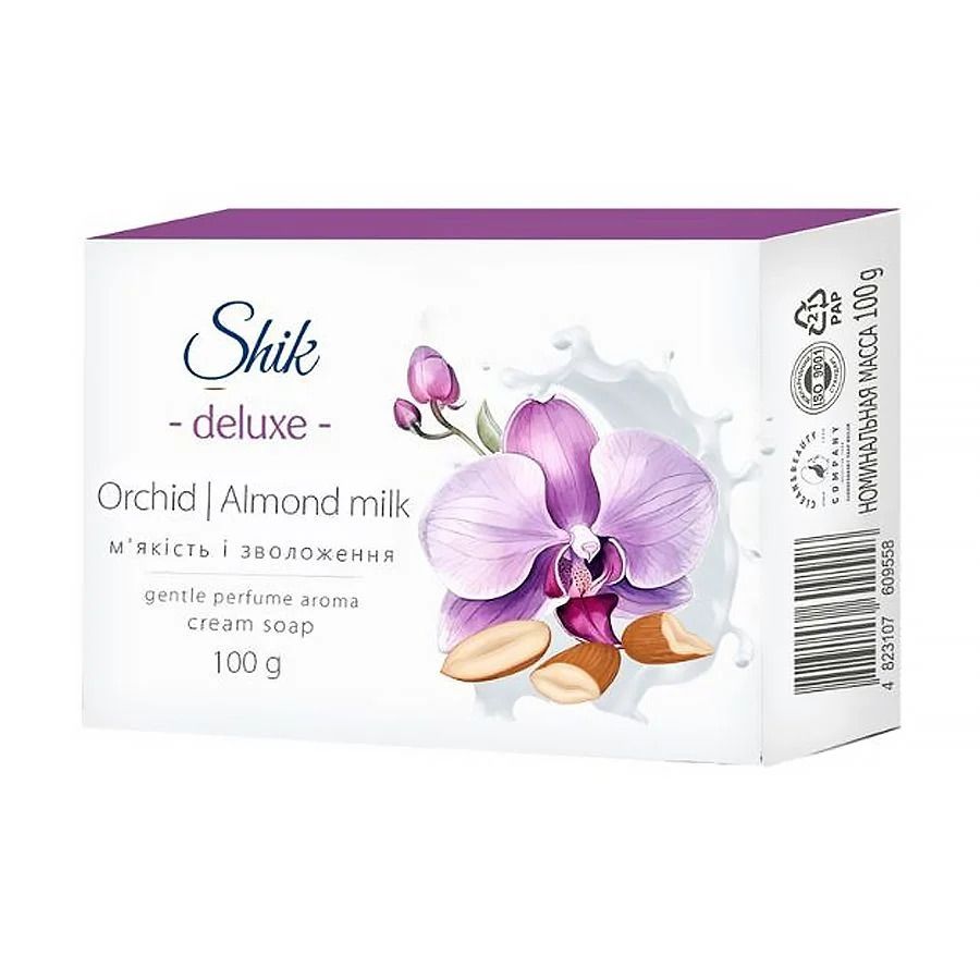 Shik крем-мыло 100г Орхидея и миндальное молоко  фото 1