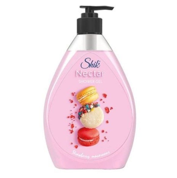 Гель для душа "Shik Nectar" 900г Полуничний макарон  фото 1