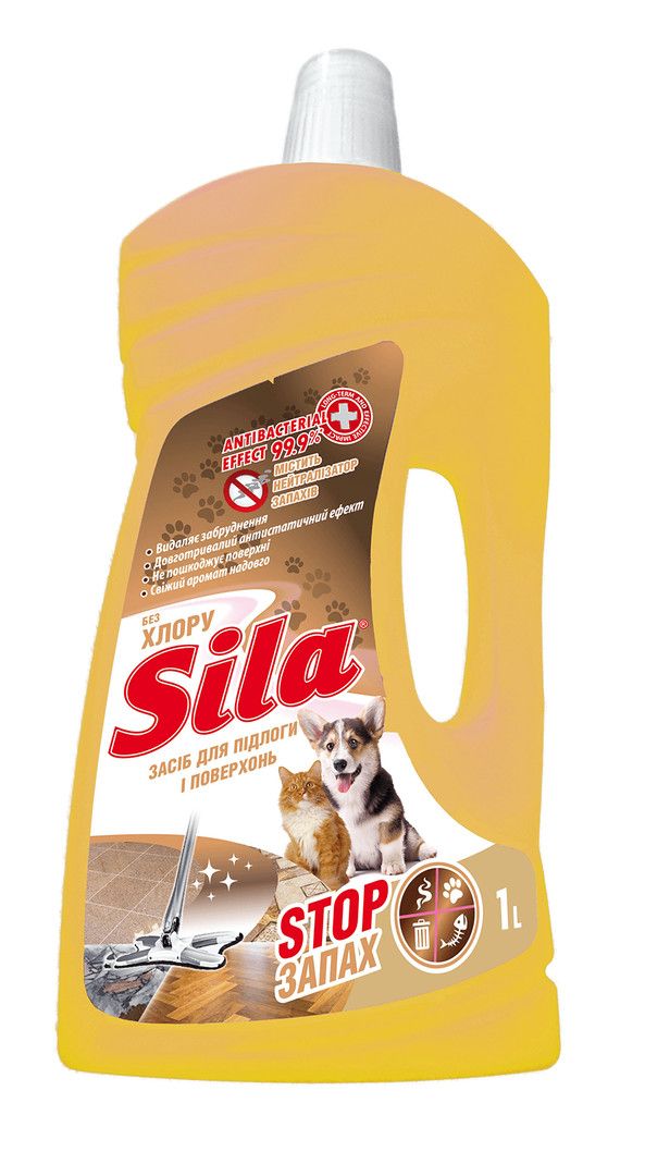 Засіб для підлоги та поверхонь "SILA" 1,0 л Лаванда  фото 1