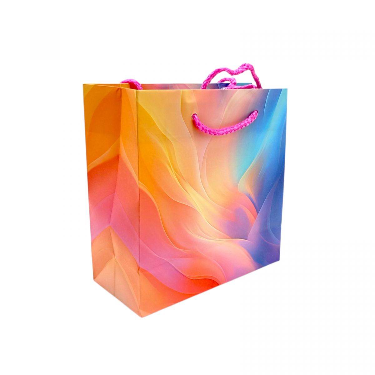 Пакет бумажный 16х16х7 см, праздничный фото 1 Пакет бумажный 16х16х7 см, праздничный фото 1