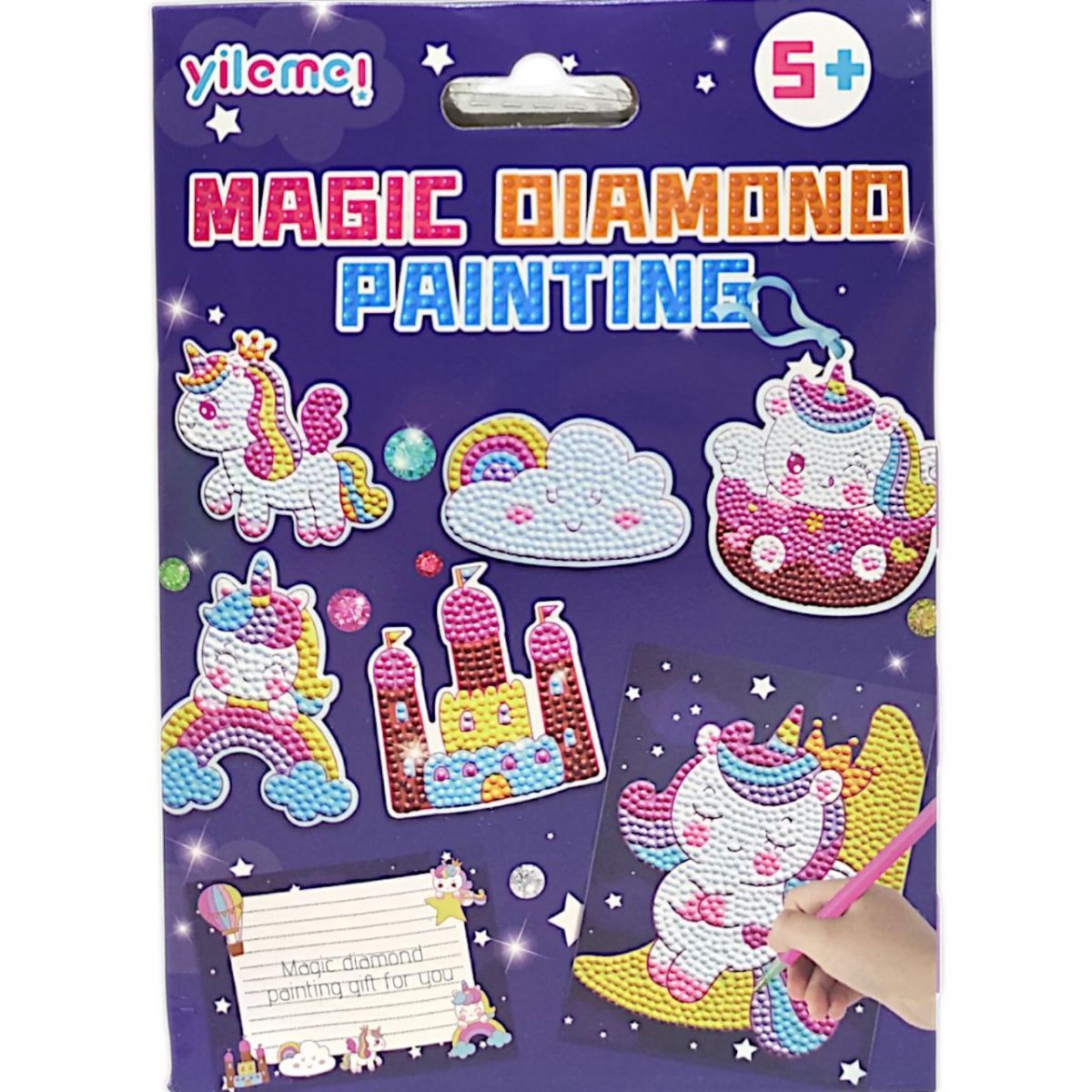 Уцінка.  Алмазна мозаїка "Magic Diamond Painting: Єдиноріжка" - Помята упаковка,  фото 1