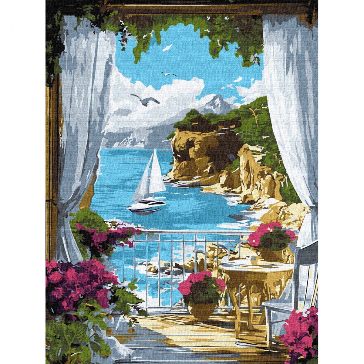 Картина по номерах "Сонячна гавань" 30х40 см  фото 1