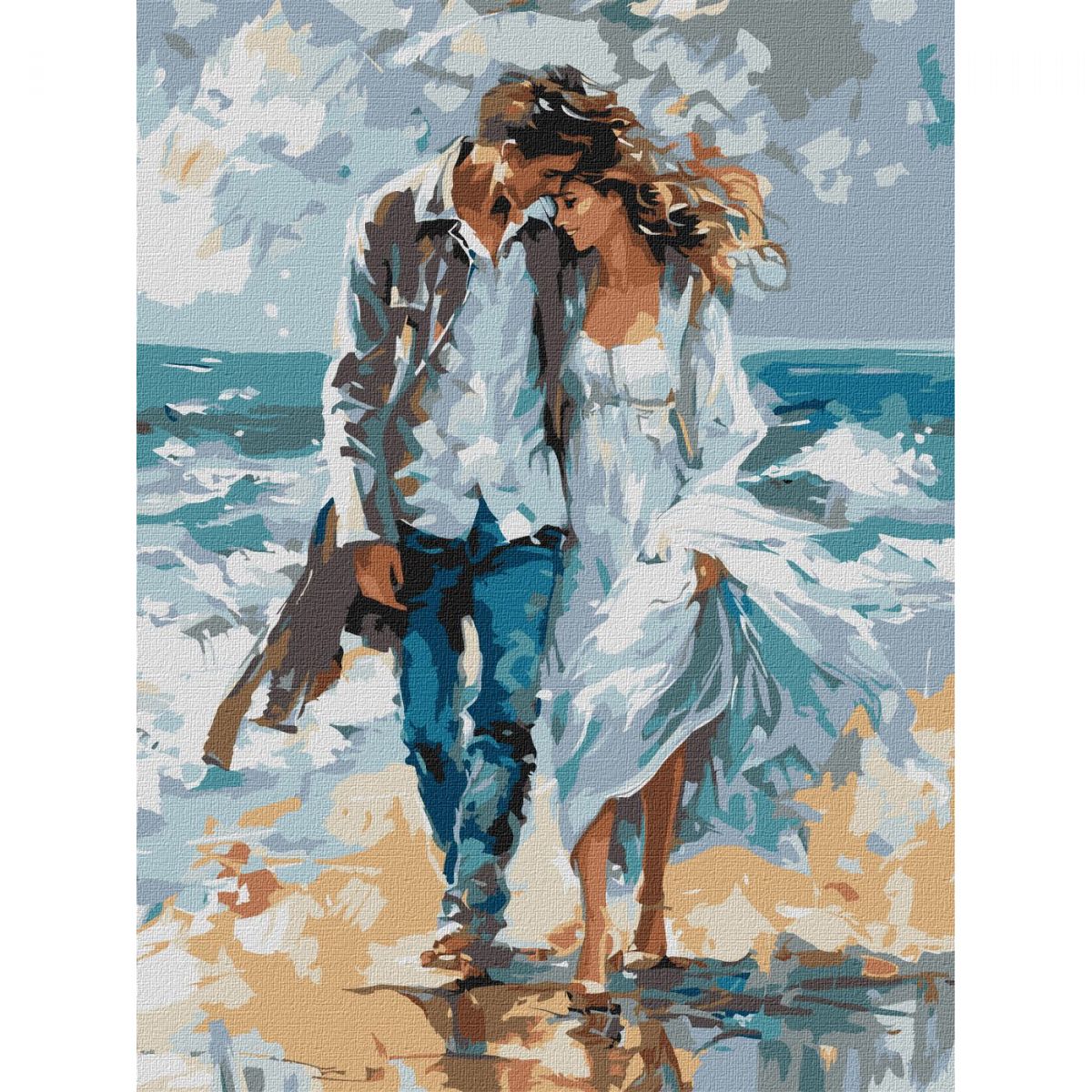 Картина по номерах "Пара на узбережжі" 30х40 см  фото 1