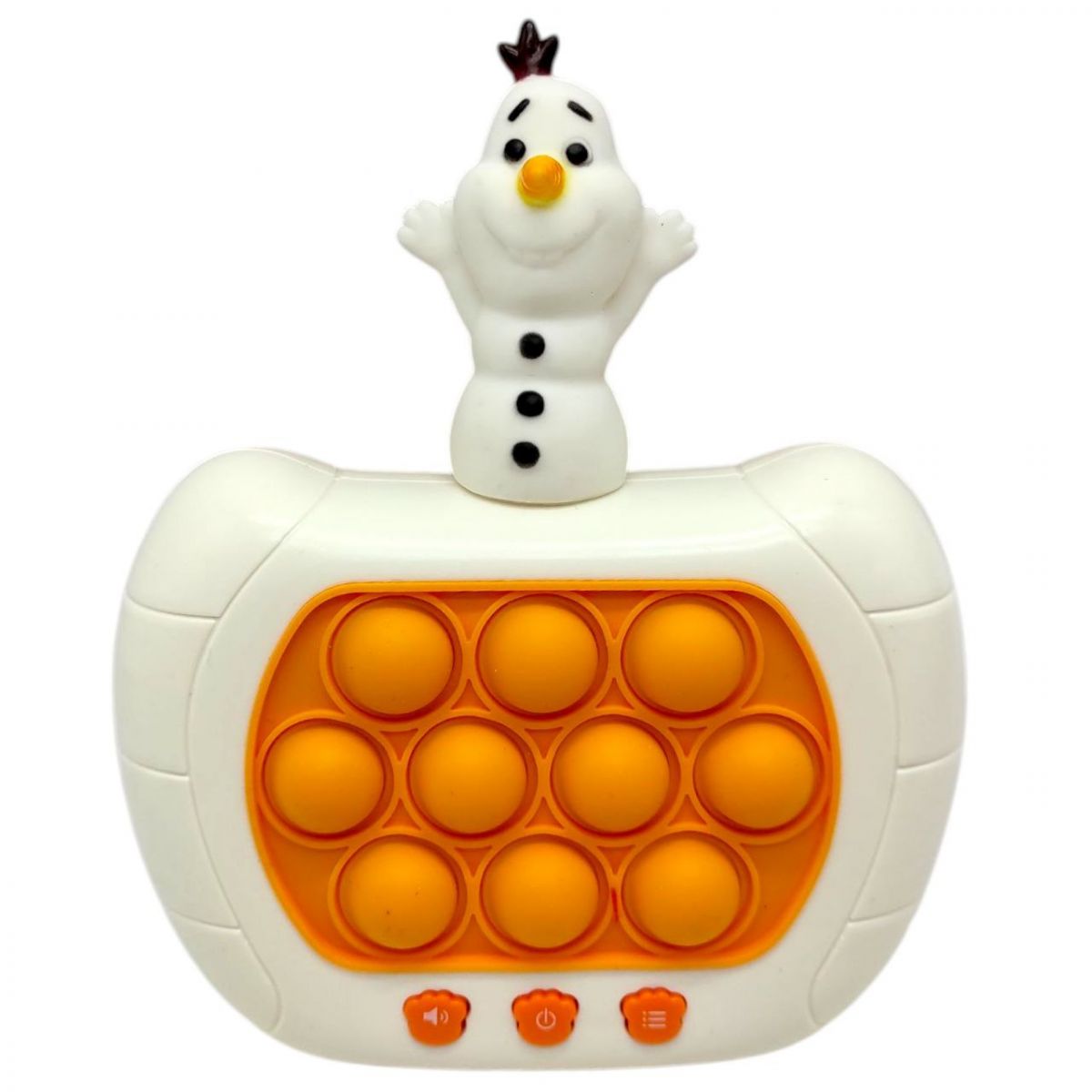 Електронна гра "Finger Press Pop-It Console. Крижане серце. Олаф" (фігурка героя, 4 режими, англ) фото 1 Електронна гра "Finger Press Pop-It Console. Крижане серце. Олаф" (фігурка героя, 4 режими, англ) фото 1