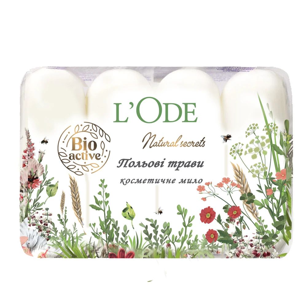 L'Ode мило туалетне Польові трави 4шт*60г  фото 1