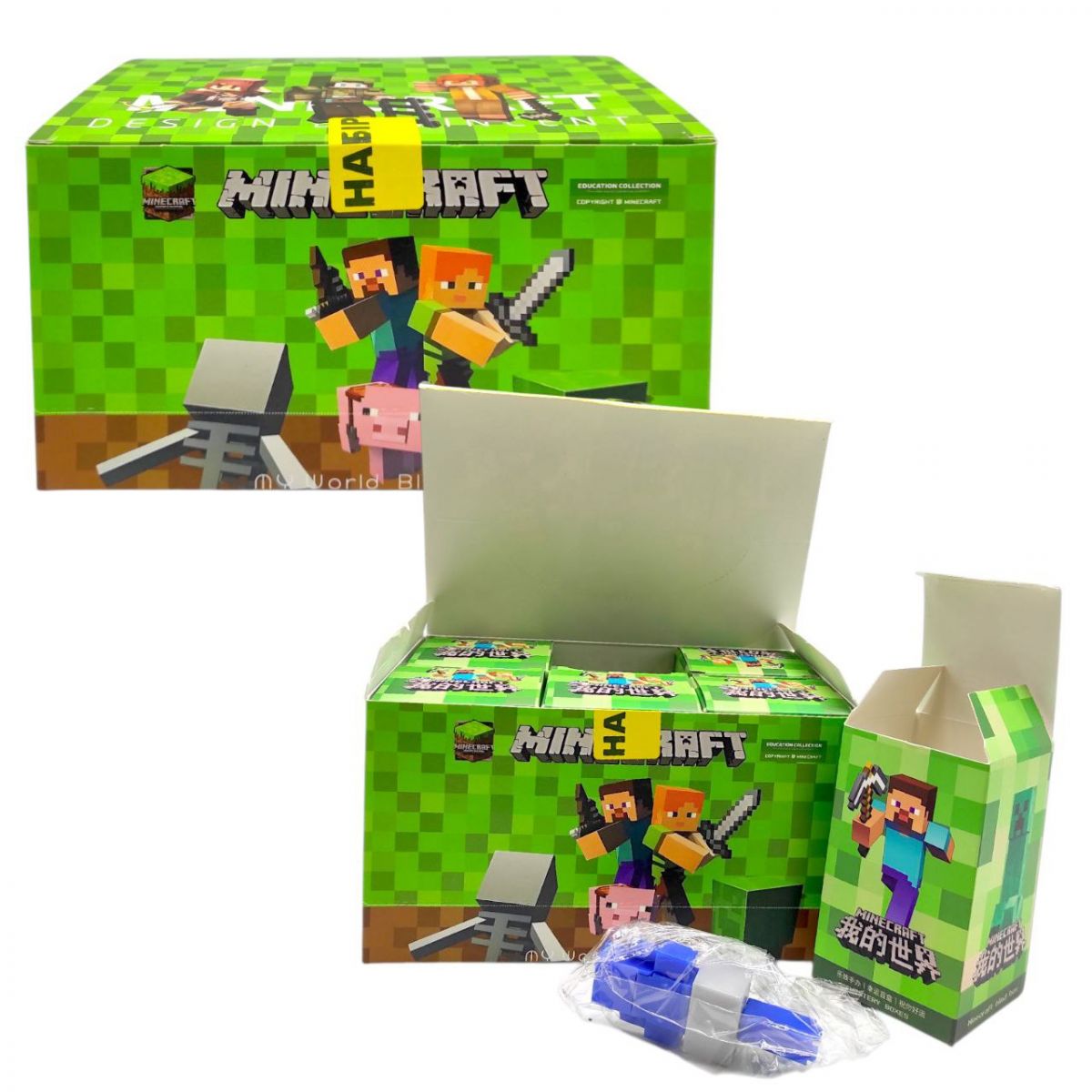 Герой (фігурка-сюрприз) "Minecraft/Майнкрафт" ЦІНА ЗА 6 ШТУК В БЛОЦІ фото 1 Герой (фігурка-сюрприз) "Minecraft/Майнкрафт" ЦІНА ЗА 6 ШТУК В БЛОЦІ фото 1