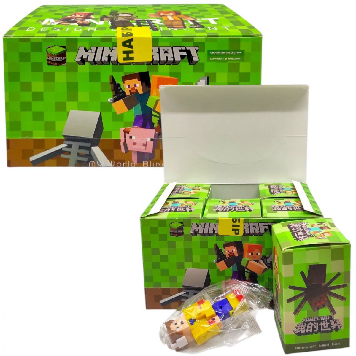 Герой (фігурка-сюрприз) "Minecraft/Майнкрафт" ЦІНА ЗА 6 ШТУК В БЛОЦІ  фото 1 Герой (фігурка-сюрприз) "Minecraft/Майнкрафт" ЦІНА ЗА 6 ШТУК В БЛОЦІ  фото 1