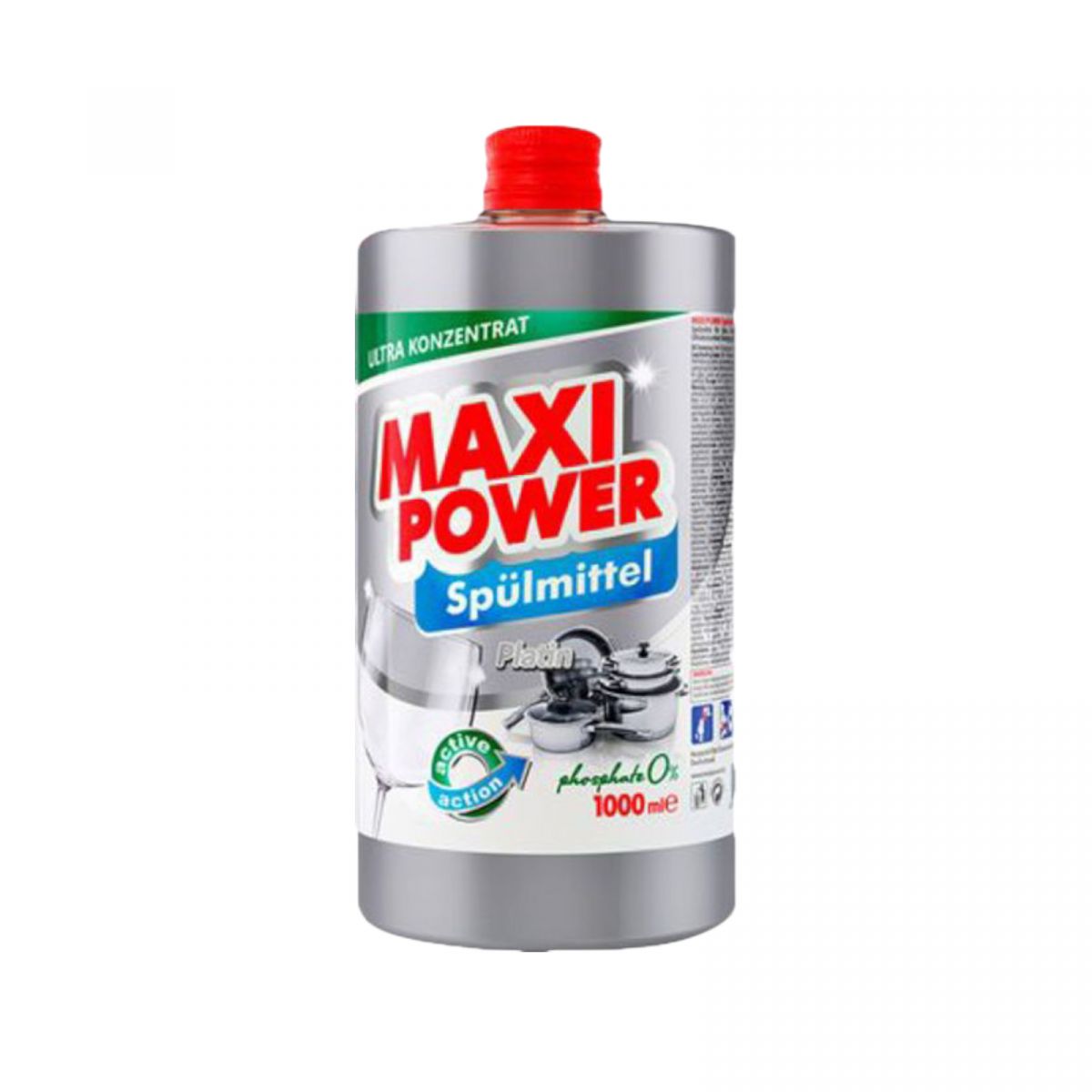 MAXI POWER Средство для мытья посуды Платинум 1л запаска  фото 1 MAXI POWER Средство для мытья посуды Платинум 1л запаска  фото 1