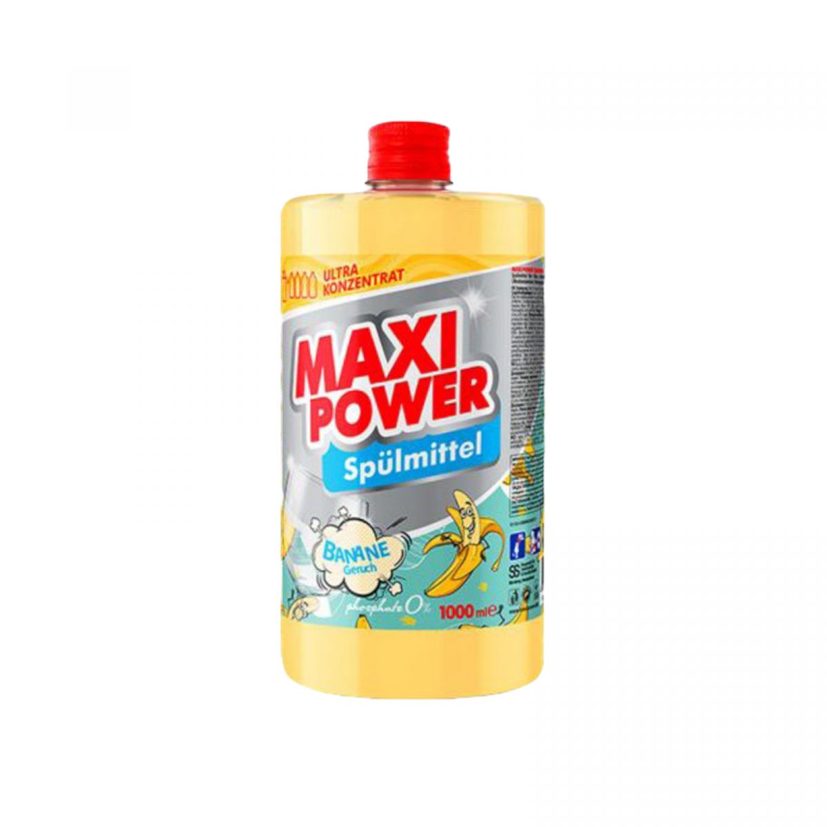 MAXI POWER Средство для мытья посуды Банан 1л запаска  фото 1 MAXI POWER Средство для мытья посуды Банан 1л запаска  фото 1