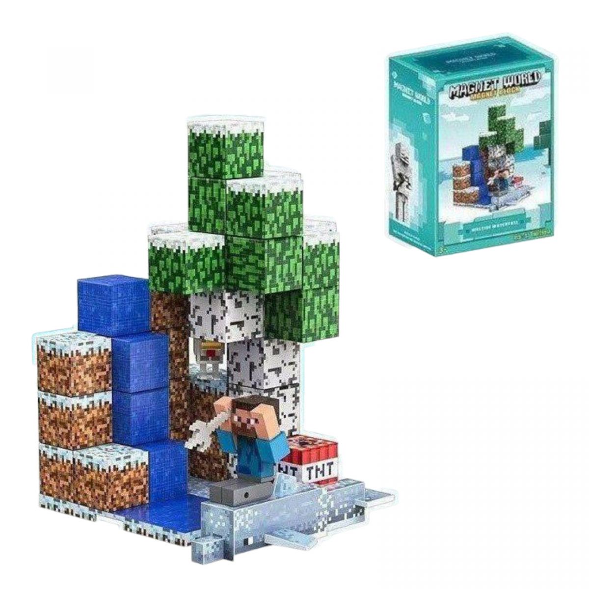 Магнитный конструктор «Блоки Minecraft»  фото 1