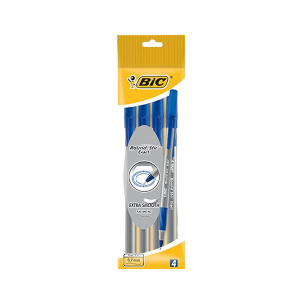 BIC Ручка Round Stic Exact Синя 4уп. фото 1 BIC Ручка Round Stic Exact Синя 4уп. фото 1