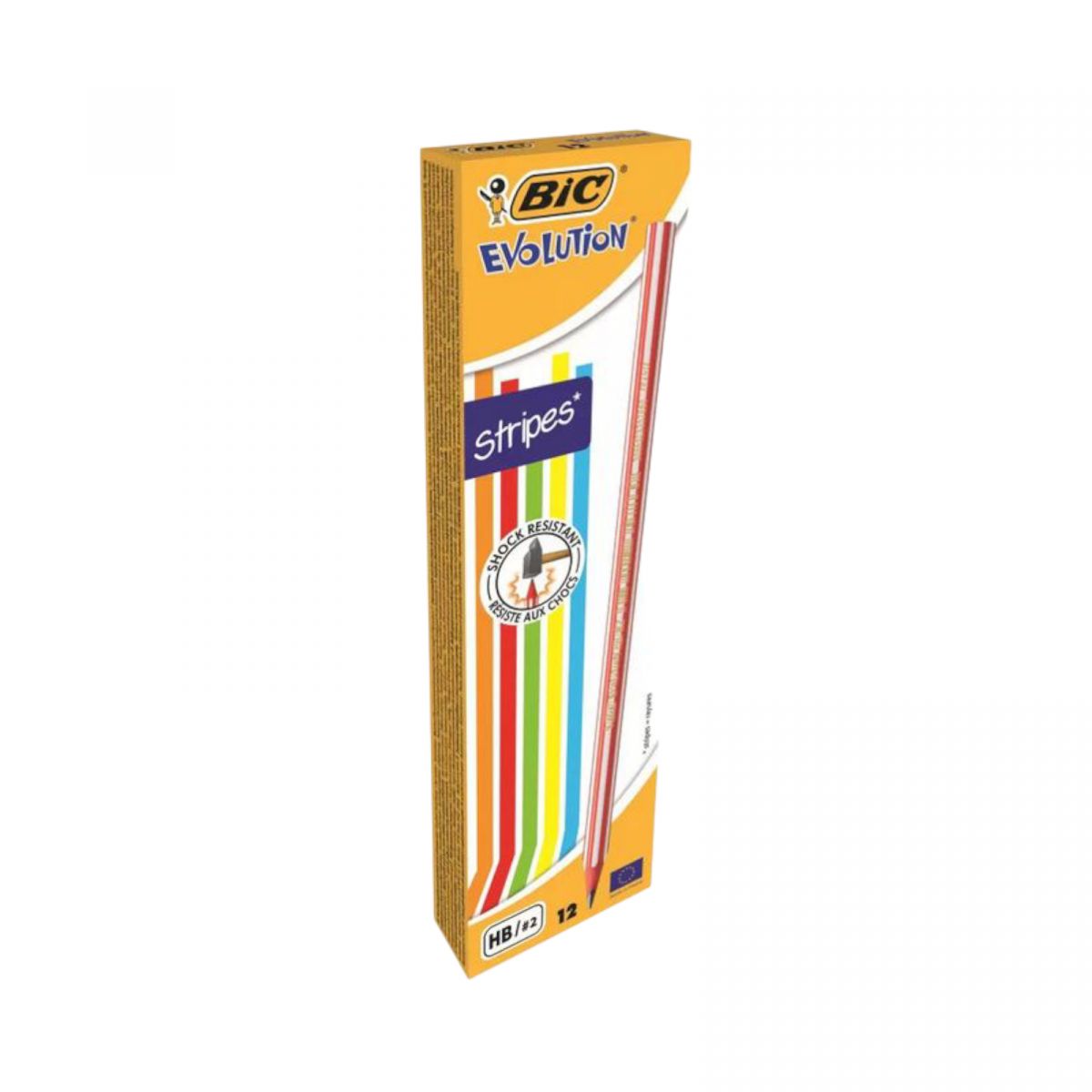 BIC Олівець Еvolution 646 НВ у лінійку без гум уп12  фото 1