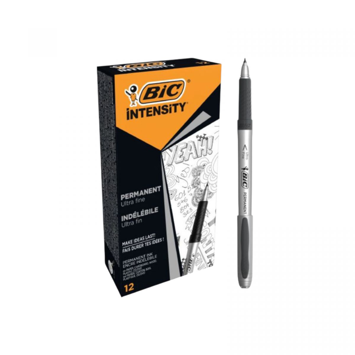 BIС Маркер CD/DVD чорний 12уп.  фото 1