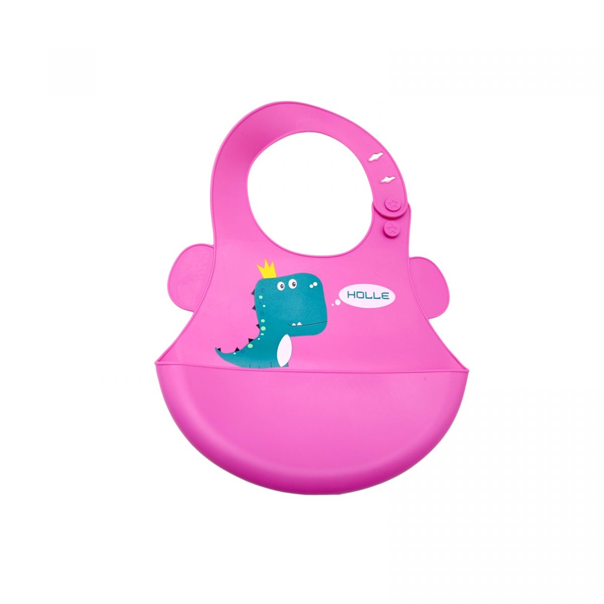 Слинявчик силіконовий "Діно", МАЛИНОВИЙ  фото 1 Слинявчик силіконовий "Діно", МАЛИНОВИЙ  фото 1