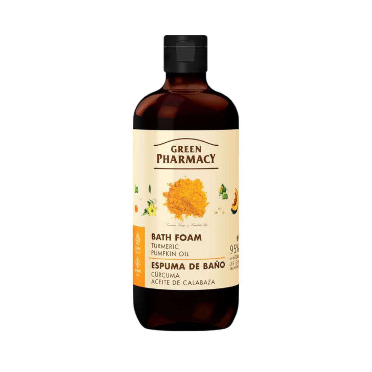 Green Pharmacy пена д/ванн 500мл куркума и тыквенное масло  фото 1 Green Pharmacy пена д/ванн 500мл куркума и тыквенное масло  фото 1