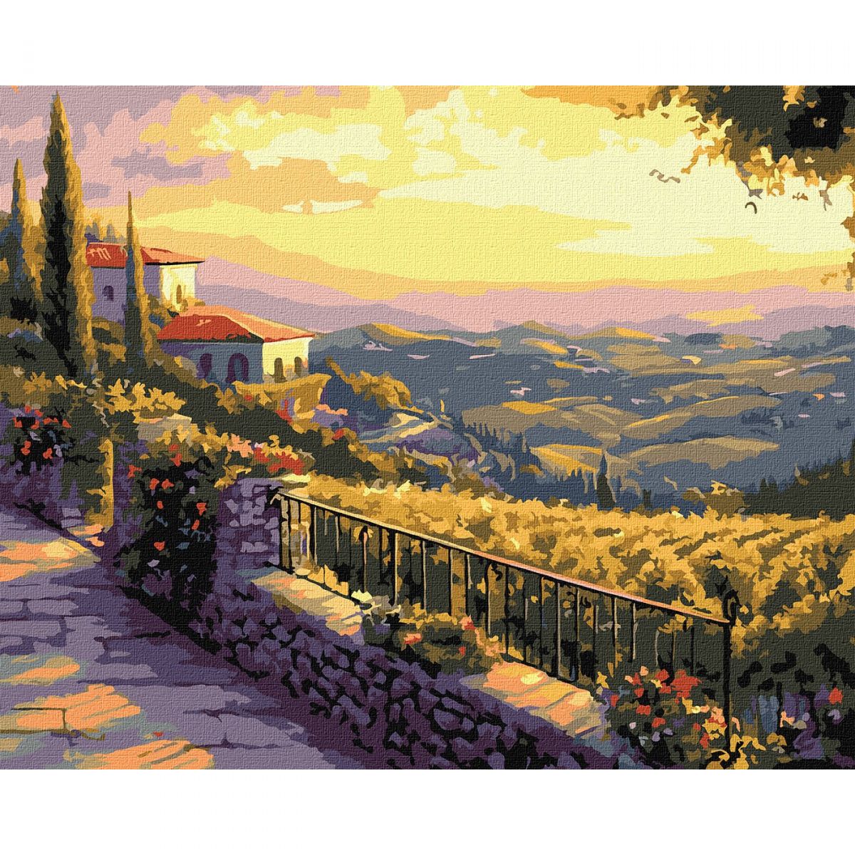 Набір для розпису по номерах "Італійський вечір" 40х50см  фото 1