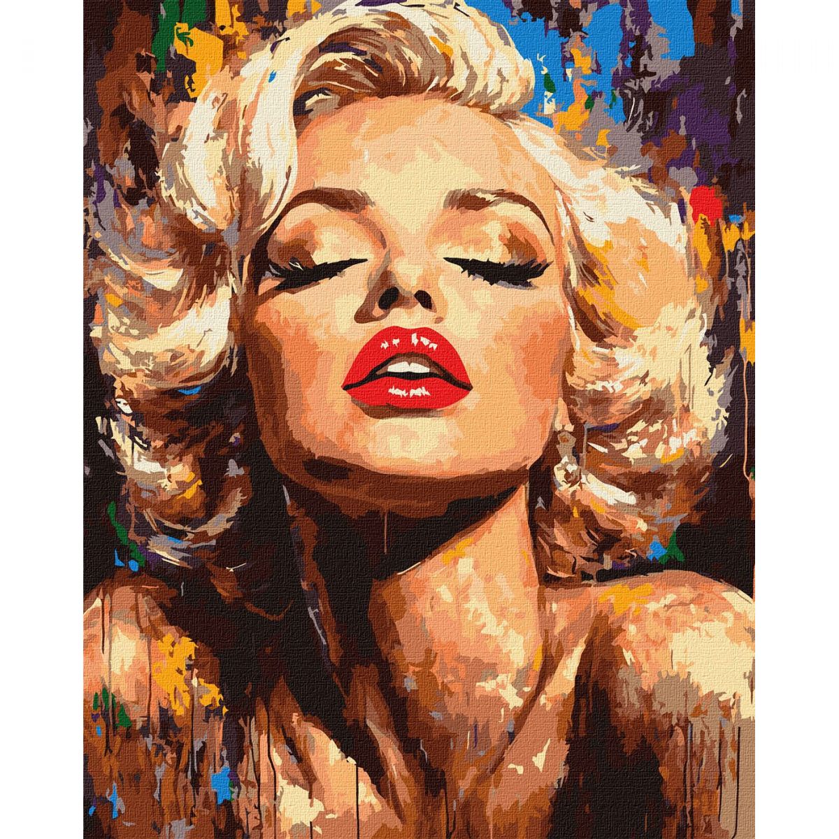 Картина за номерами "Яскрава Монро" 40х50 см  фото 1