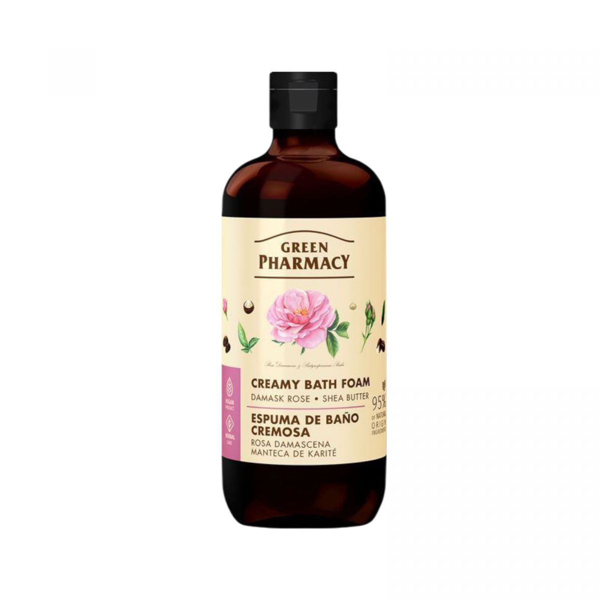 Green Pharmacy крем-пена д/ванн 500мл дамасская роза и масло ши  фото 1 Green Pharmacy крем-пена д/ванн 500мл дамасская роза и масло ши  фото 1