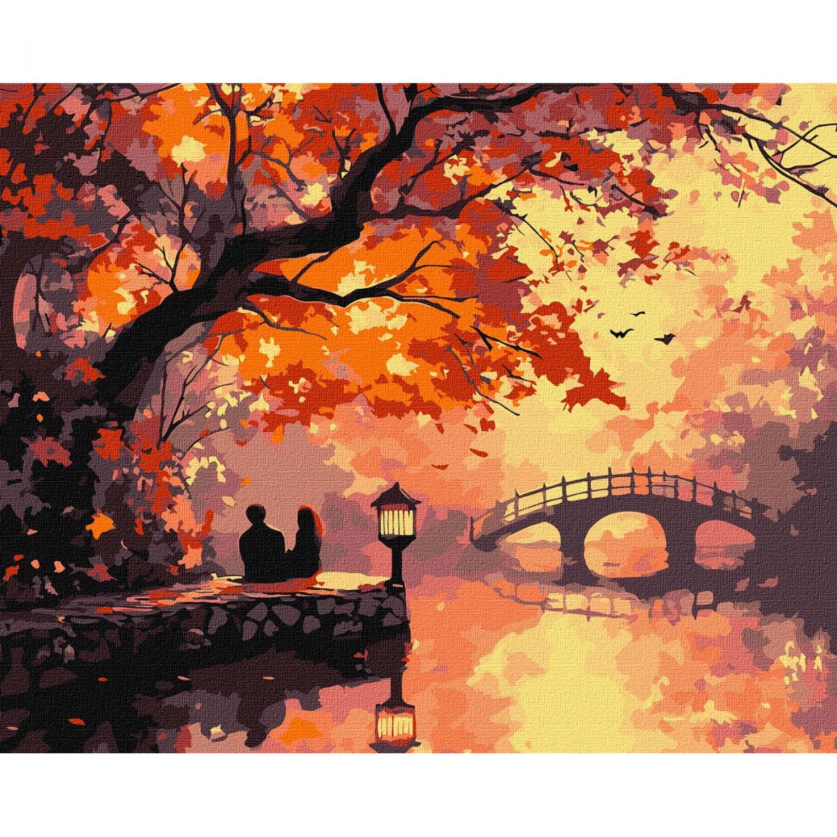 Набір для розпису по номерах "Осіння ідилія" 40x50см  фото 1