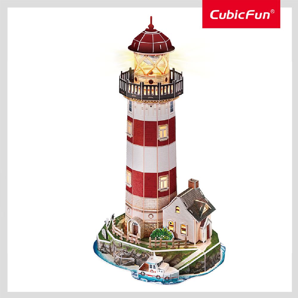 CubicFun Тривимірна головоломка-конструктор з LED підсвіткою  Маяк  фото 1 CubicFun Тривимірна головоломка-конструктор з LED підсвіткою  Маяк  фото 1