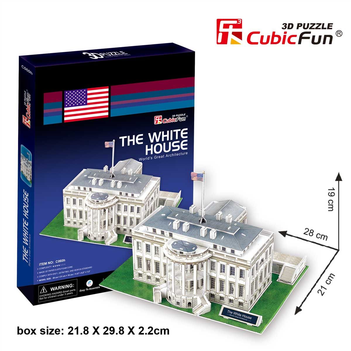 CubicFun Трехмерная головоломка-конструктор БЕЛЫЙ ДОМ  фото 1 CubicFun Трехмерная головоломка-конструктор БЕЛЫЙ ДОМ  фото 1