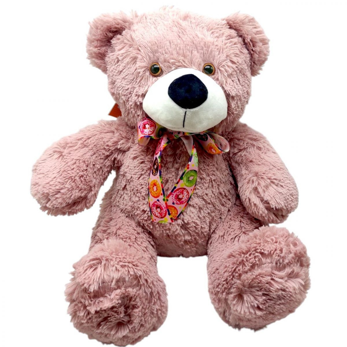 М'яка іграшка "Ведмедик Тедді" 50 см (СІРО-РОЖЕВИЙ)  фото 1 М'яка іграшка "Ведмедик Тедді" 50 см (СІРО-РОЖЕВИЙ)  фото 1