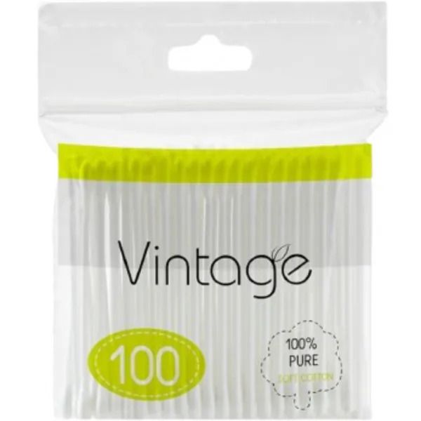 Vintage ватные палочки 100шт полиэтилен NEW фото 1 Vintage ватные палочки 100шт полиэтилен NEW фото 1