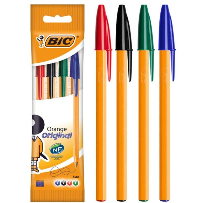 Набір кулькових ручок 4 шт BIC Orange Різнобарвний  фото 1