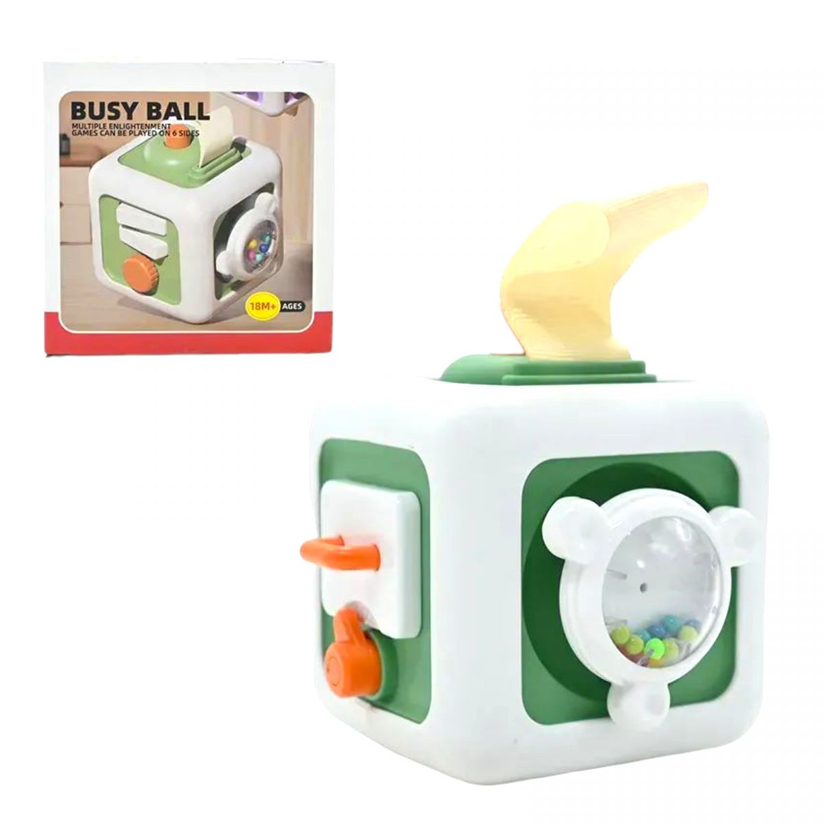 Бизиборд в коробке, (ЗЕЛЕНЫЙ)  фото 1 Бизиборд в коробке, (ЗЕЛЕНЫЙ)  фото 1