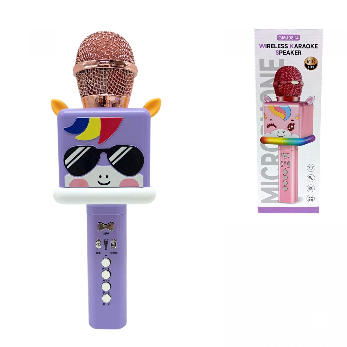 Микрофон ЕДИНОРОЖКА (ФИОЛЕТОВАЯ) В ОЧКАХ  фото 1 Микрофон ЕДИНОРОЖКА (ФИОЛЕТОВАЯ) В ОЧКАХ  фото 1