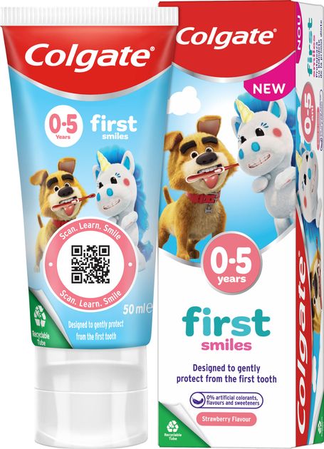 Дитяча зубна паста Colgate Kids для дітей 0-5 років 50 мл  фото 1