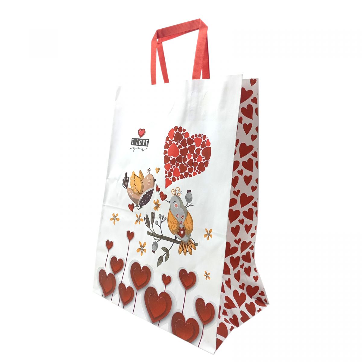 Пакет паперовий з ручками Крафт білий 25х15х34,5  фото 1