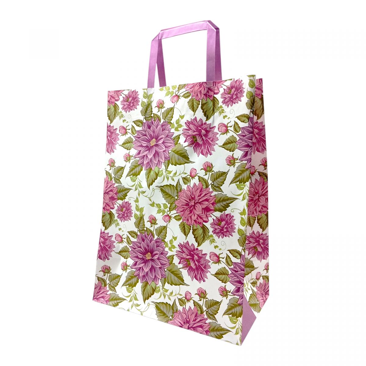 Пакет паперовий з ручками Крафт білий 25х15х34,5  фото 1