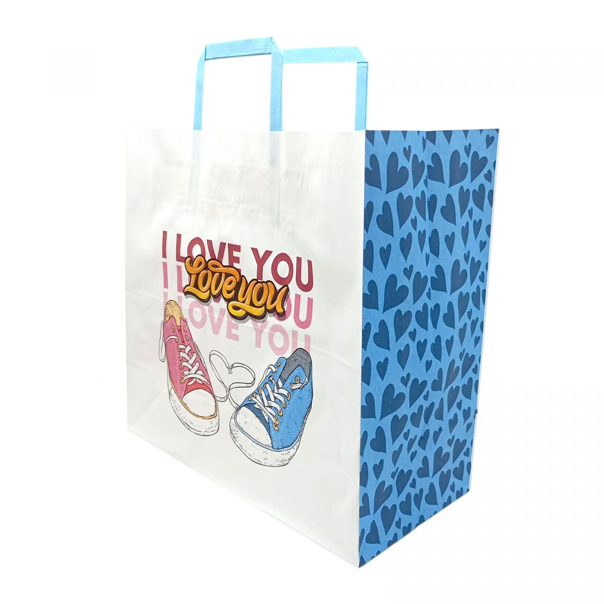 Пакет паперовий з ручками Крафт білий 32х15х30  фото 1