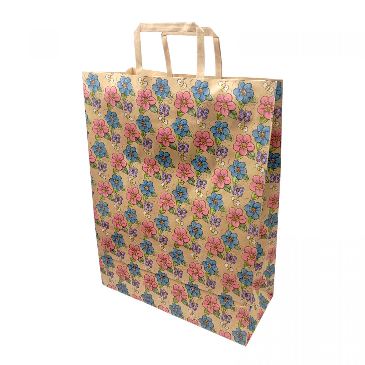 Пакет паперовий з ручками бурий 32х15х42см.  фото 1