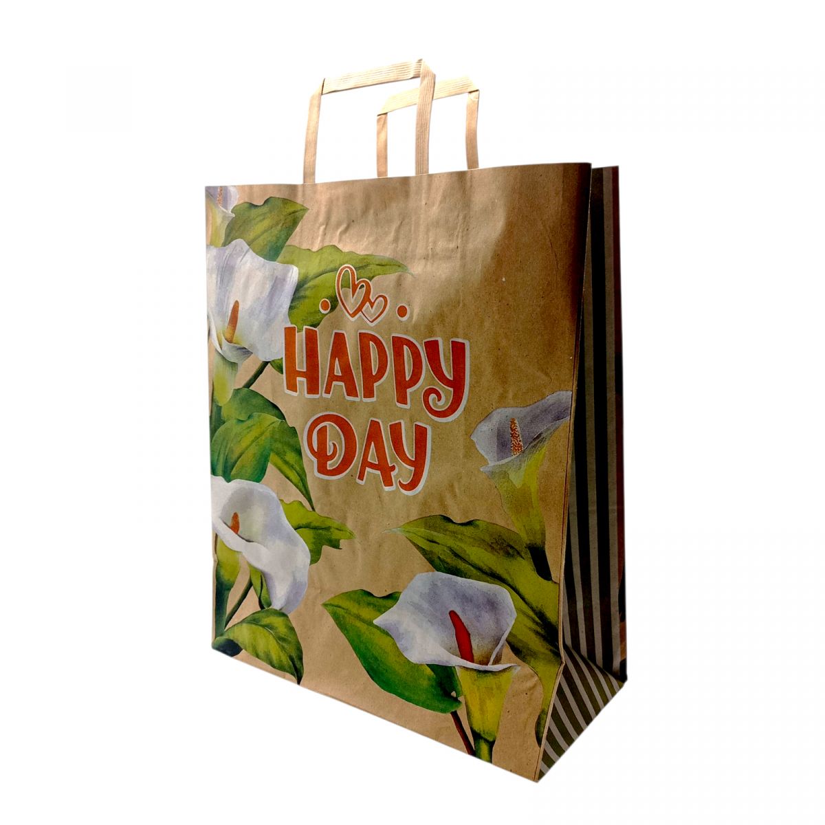 Пакет паперовий з ручками бурий 32х15х38  фото 1