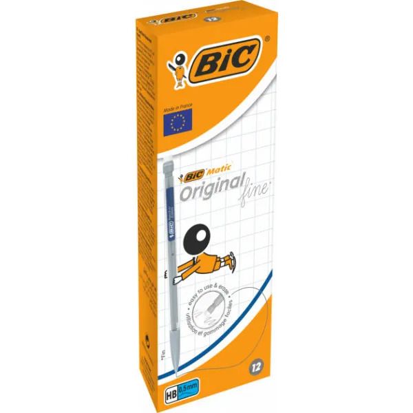 Набір механічних олівців BIC Matic Original Fine з гумкою,12 шт.  фото 1