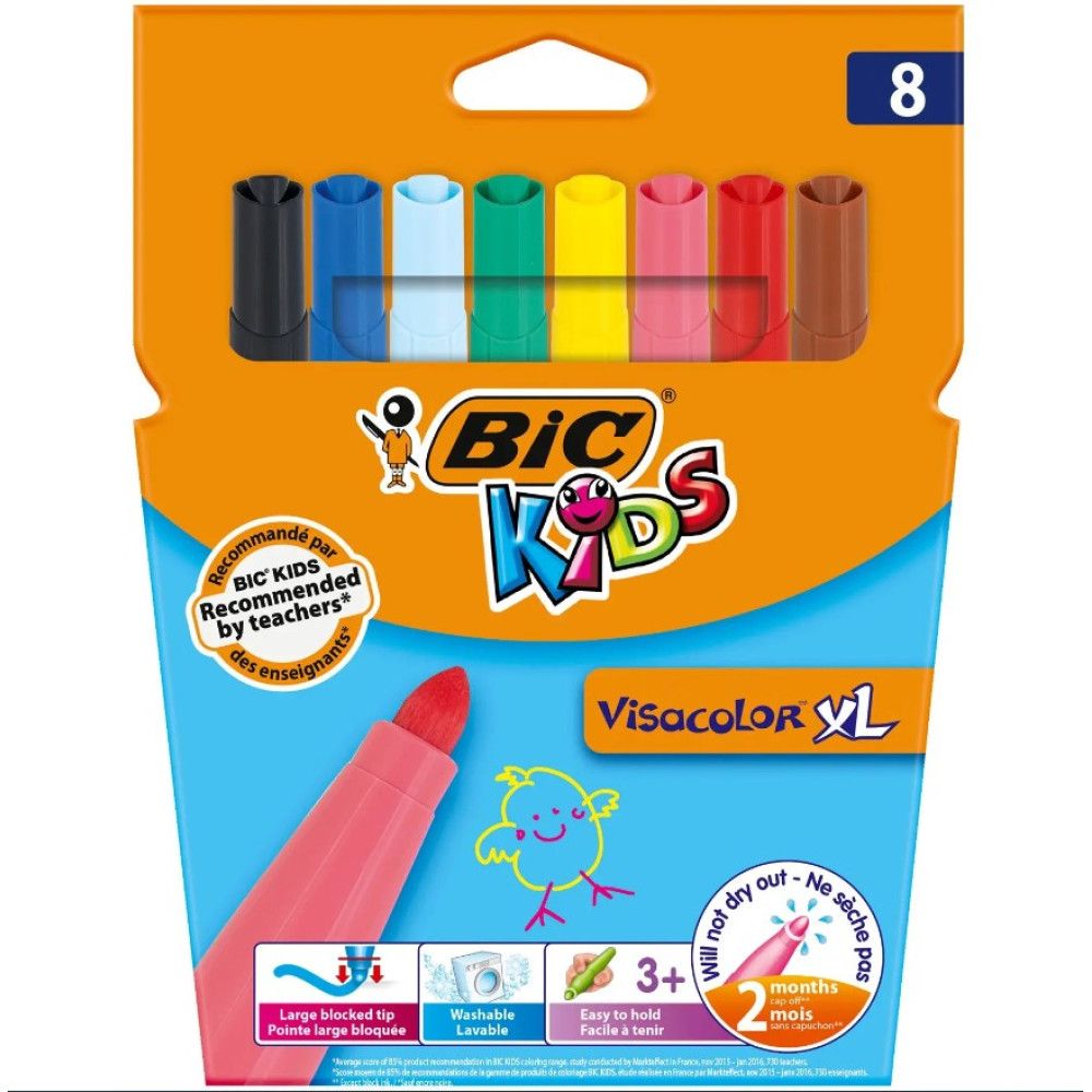 Фломастер BIC Kids Visacolor XL 8 шт.  фото 1