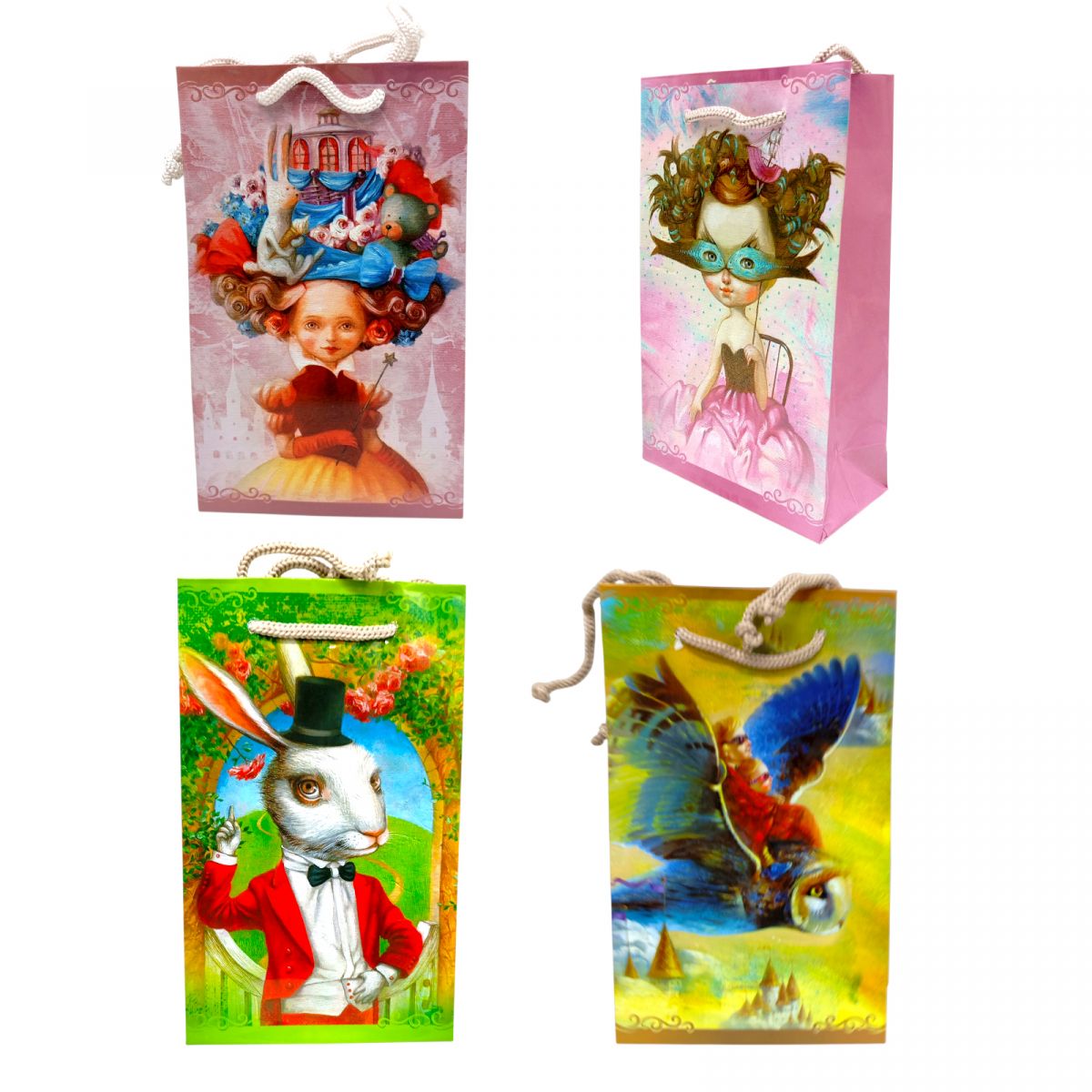 Пакет паперовий 11*18*5см мікс видів  фото 1