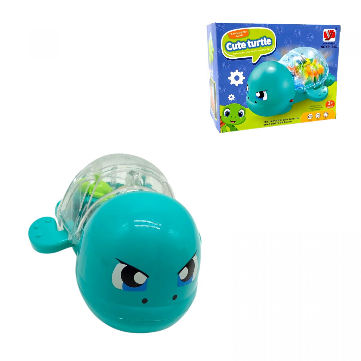 Черепаха подсветки, мелодия, (БИРЮЗОВАЯ)  фото 1 Черепаха подсветки, мелодия, (БИРЮЗОВАЯ)  фото 1