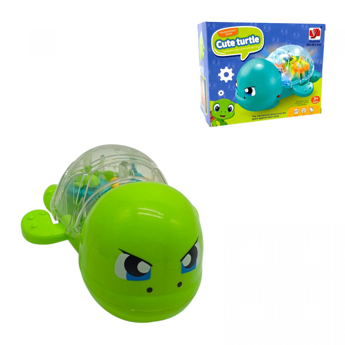 Черепаха подсветки, мелодия, (САЛАТОВАЯ)  фото 1 Черепаха подсветки, мелодия, (САЛАТОВАЯ)  фото 1