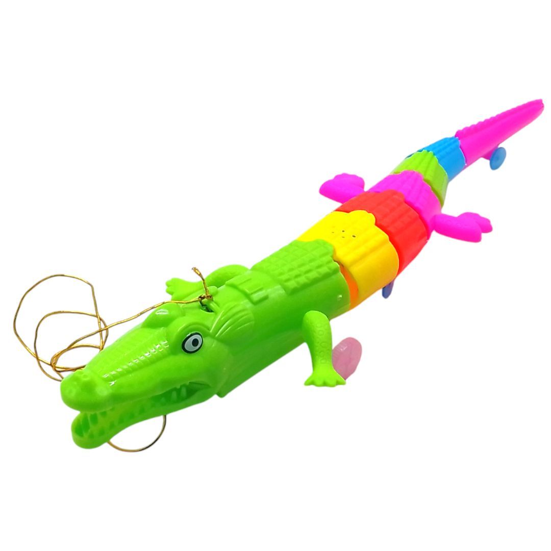 Уцінка.  Крокодил інтерактивний, світло, музика, на батарейках Поламані колеса, частини в комплекті  фото 1