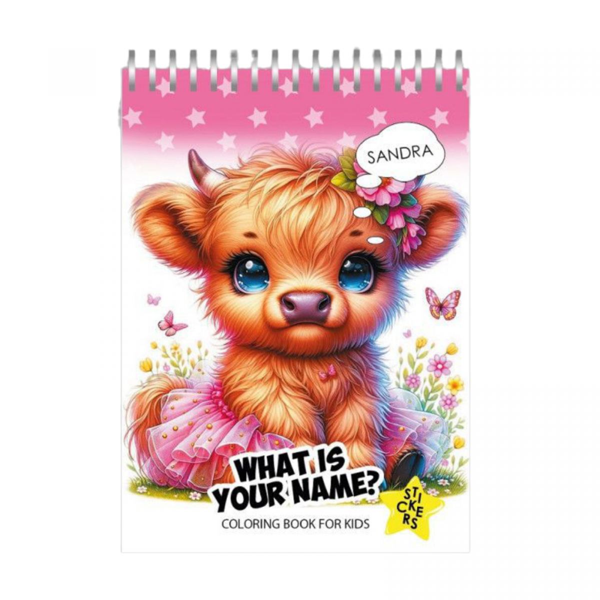 Розмальовка з наліпками 105 х 148 мм. 12 ар.  (WHAT IS YOU NAME?)  фото 1 Розмальовка з наліпками 105 х 148 мм. 12 ар.  (WHAT IS YOU NAME?)  фото 1