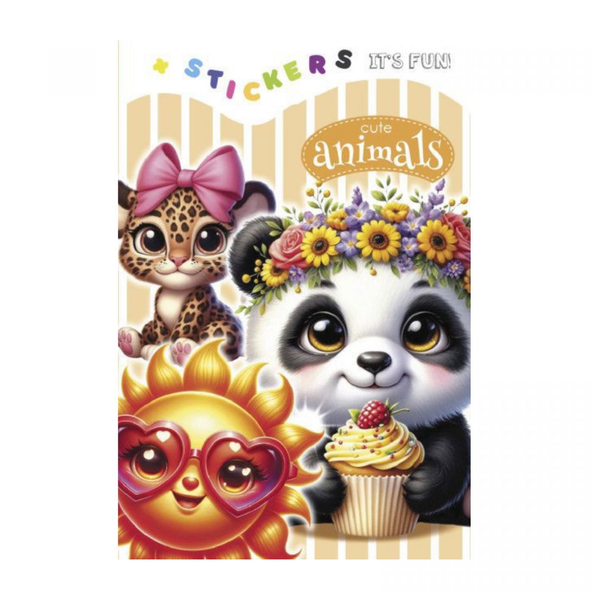 Раскраска 135 х 190мм.  (CUTE ANIMALS)  фото 1