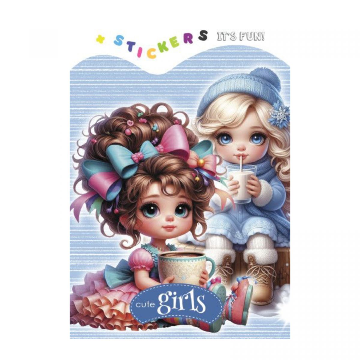 Раскраска 135 х 190мм.  (CUTE GIRLS)  фото 1