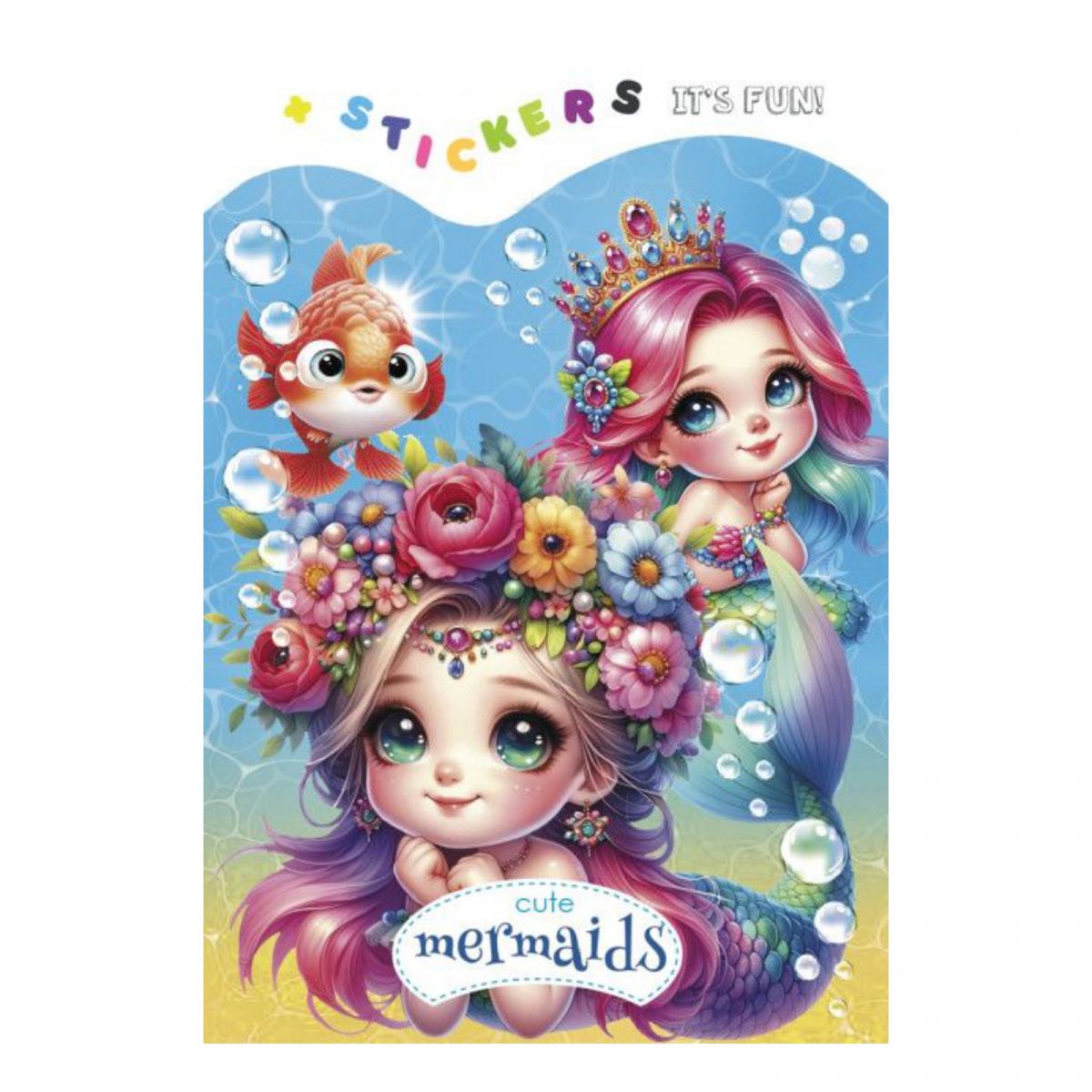 Раскраска 135 х 190мм.  (CUTE MARMAIDS)  фото 1